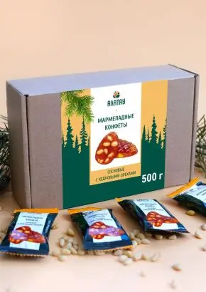 Мармелад сосновый с кедровыми орешками, 500 г Мармелад сосновый с кедровыми орешками, 500 г