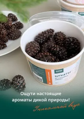 Цукаты из сосновых шишек с копченой паприкой, 150 г