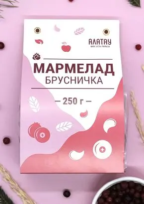 Мармелад ягодный Брусничный, 250 гр Мармелад ягодный Брусничный, 250 гр