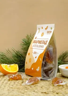 Мармелад фруктовый Апельсиновый, 250 гр Мармелад фруктовый Апельсиновый, 250 гр