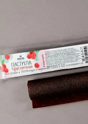 Пастила брусничная (без сахара) 45 г Пастила брусничная (без сахара) 45 г